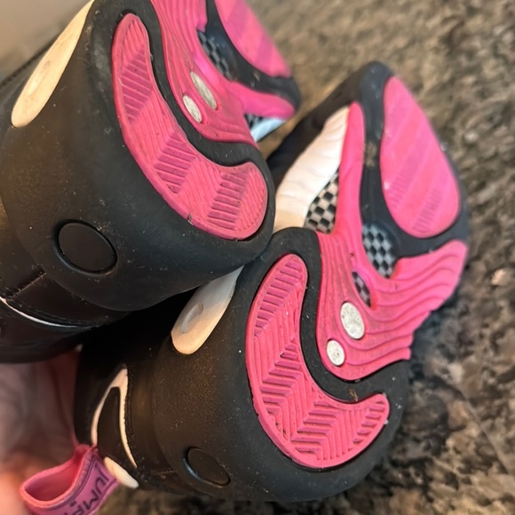 Jordan jump man pro Black and Pink Sneakers with Bold Design EUC 7Y or W8.5 - Picture 10 of 16